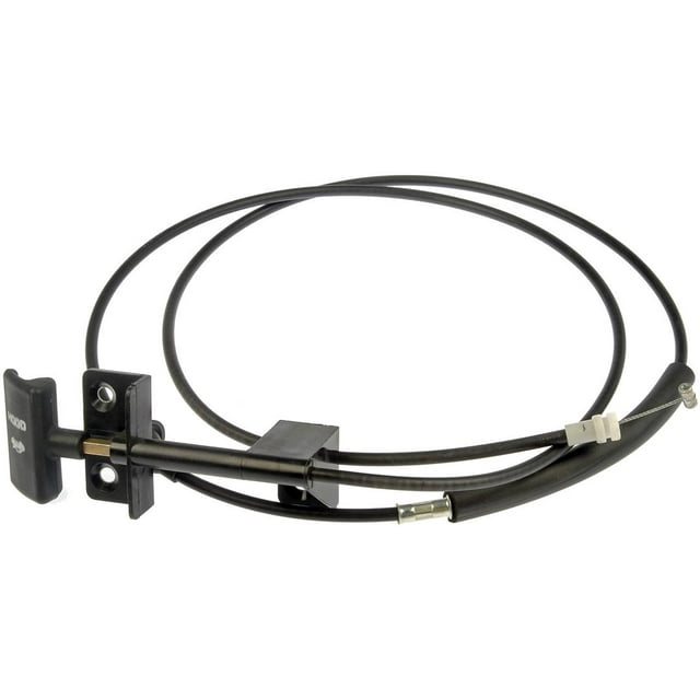 Fits 1997-2001 Jeep Cherokee Dorman Hood Release Cable 912-006 OE Solutions; OE Replacement; 71.6 Inch Length; With Handle