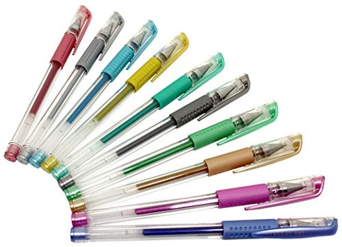 22-1500 Sargent Art Metallic Gel Pens 10-Count
