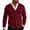 Red, variant on Men's Youth Fashion Casual V Neck Long Sleeve Slim Fit Solid Color Knit Sweater for Modern Style and Comfort