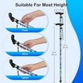 thumbnail image 7 of SupreGear Folding Cane, 5-Level Lightweight Collapsible Adjustable Height Walking Stick, 7 of 7