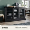 thumbnail image 3 of BELLEZE Modern Farmhouse Wood Sideboard Buffet - Liam (Rustic Gray), 3 of 7