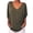 Army Green, variant on JINMGG Fall Shirts Plus Size Women Women's Summer Fashion V-neck Bat 3/4 Sleeve Solid Color Tops Army Green XXL