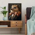 thumbnail image 5 of Qisvanset 12x16 Inch 2D Flat Framed Canvas Art, Regal Hedgehog Floral Suit Bowtie Cottagecore Whimsical Wall Art, 5 of 5