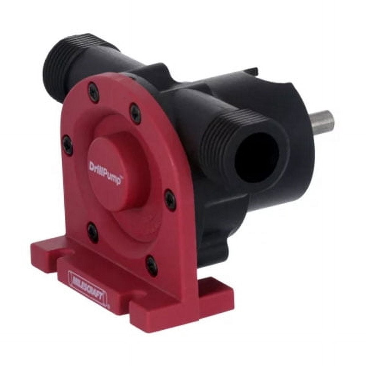 Milescraft 1314 Drill Pump 750 - Self Priming Water Pump Attachment for Drills - Water Transfer Pump - Uses Common Garden Hose - 750 Gallons per Hour