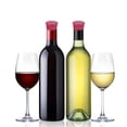 thumbnail image 3 of Nikou 5 pièces Bouchon de Bouteille en Silicone Conservation Bouteille de vin Bouchon de Boisson Bouchon de Cuisine Barre Outil, 3 of 8