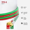 thumbnail image 2 of 100 Feet 1/4" Oxy Acetylene Welding Hose with 9/16"-18 B Fittings - Grade R Twin-Line Torch Hose for Acetylene Cutting & Welding (300PSI/900PSI), 2 of 4