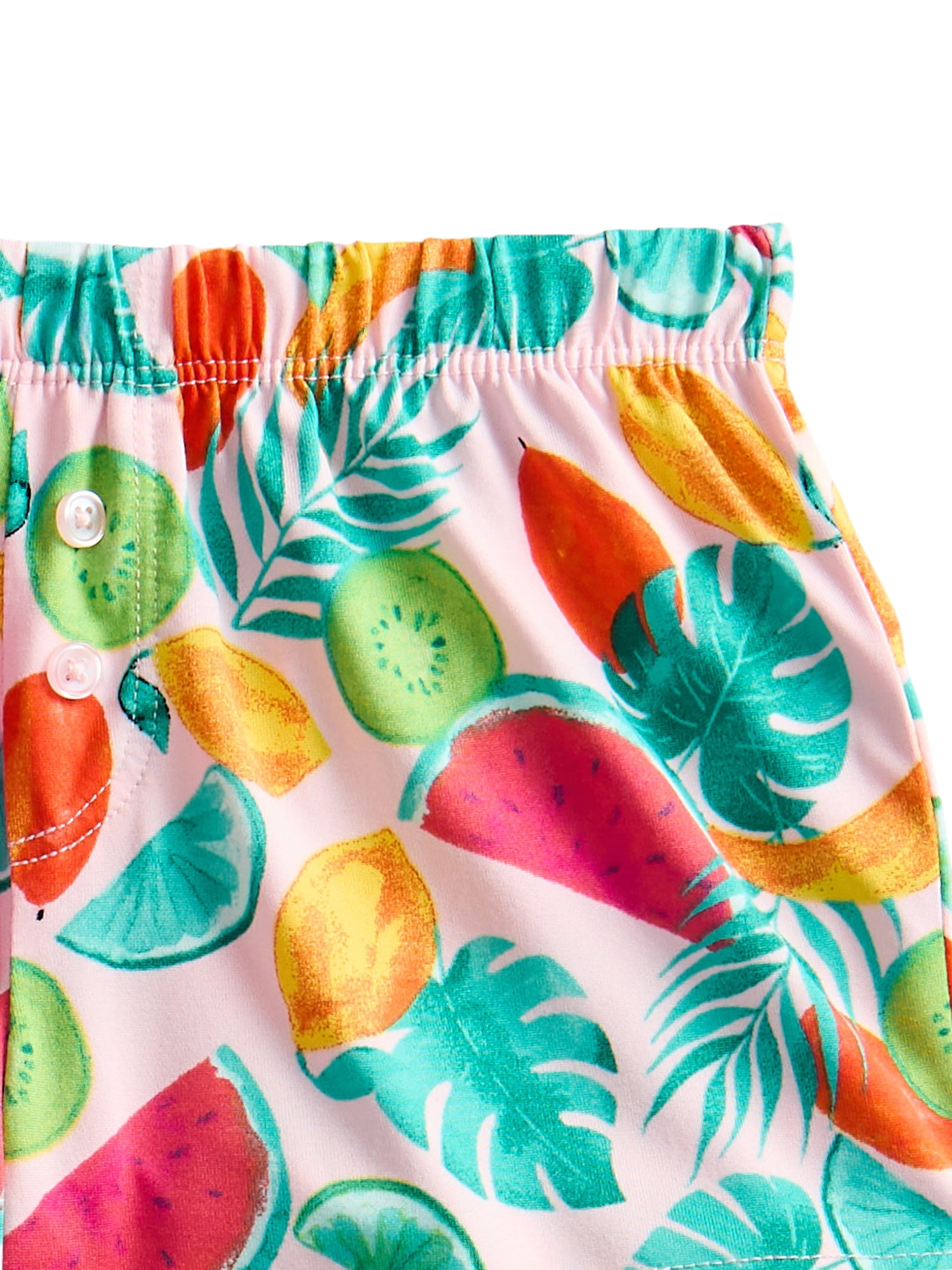 Wonder Nation Girls Tank Top and Shorts 2-Piece Pajama Set, Sizes 4-18