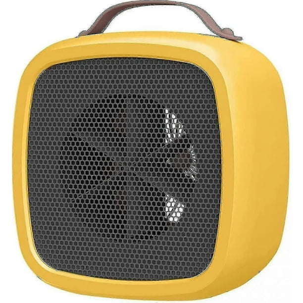 Space Heater, Battery Powered Compact Electric Mini Fan Winter Electric With Thermostat High Output