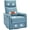 Sky Blue, variant on Rocker Recliner Chair with Heat Massage - Manual Swivel Recliner, Lumbar Heat, 8 Vibration Points, Fabric for Living Room, Bedroom