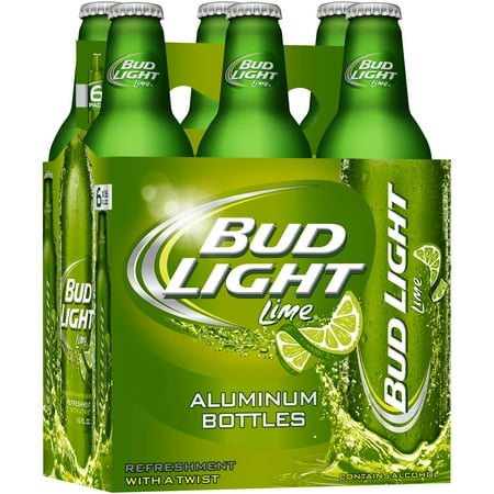 bud light lime 6 pk 16 oz aluminum bottles bud light lime aluminum cans
