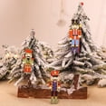 thumbnail image 4 of 9 piezas de decoraciones navideñas, impresión creativa, encantador soldado de nogal, colgante de madera, impresión en color, accesorios para árboles de Navidad, 4 of 5