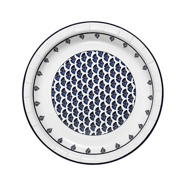 Disposable Paper Plates For Dinner Waterproofs And Oil-proof Environmentally Friendly Paper Plates Thickened Round Tableware Paper Plates Fruit Plates