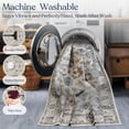 thumbnail image 6 of Delara 8'x10' Machine Washable Area Rug, Soft & Durable, Non-Slip, Stain Resistant, Ivory Bloom, for Bedroom, Living & Dining Room, 6 of 8