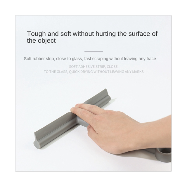 Shower Squeegee Glass Clean Scraper Washing Wiper Hanger Floor Window Cleaning Water Wall Hanging with Handle, B