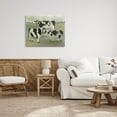 thumbnail image 2 of Rural Cows Grazing Trio Animals & Insects Graphic Art Gallery Wrapped Canvas Print Wall Art, 2 of 7