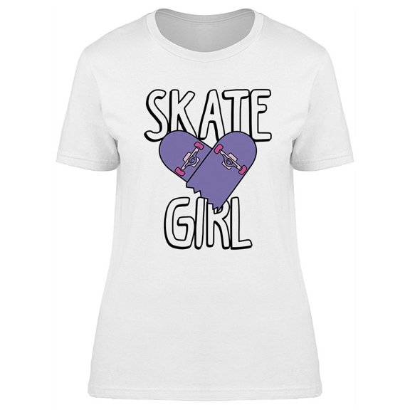 Skate Girl T-Shirt Women -Image by Shutterstock, Female x-Large