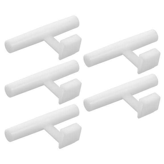 Minkissy 5Pcs Durable Perch for Bird Feeder White 6.8x4.2x2.0In for Gardens