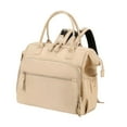 thumbnail image 1 of Viaje de pañales bolso de pañales bolsas para el hombro de gran capacidad con bolsas de múltiples bolsillos múltiples mochilas para el gimnasio al , beige, 1 of 8