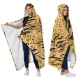 thumbnail image 2 of Wearable Blanket,Animal Print Pattern Hooded Wearable Flannel Blanket for Adults & Teens,Winter Poncho Shawl Wrap Cape Cozy Anti-Pill,60"x80", 2 of 5