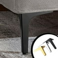 thumbnail image 4 of Linyer 4 Pieces Sofa Foot Components Supporting Fittings Modified Component Cabinet Desk Support Legs Replacement Silver 17cm, 4 of 7