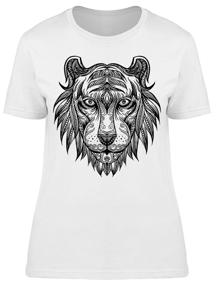 Smartprints - Sketch Of Tiger Face Tee 