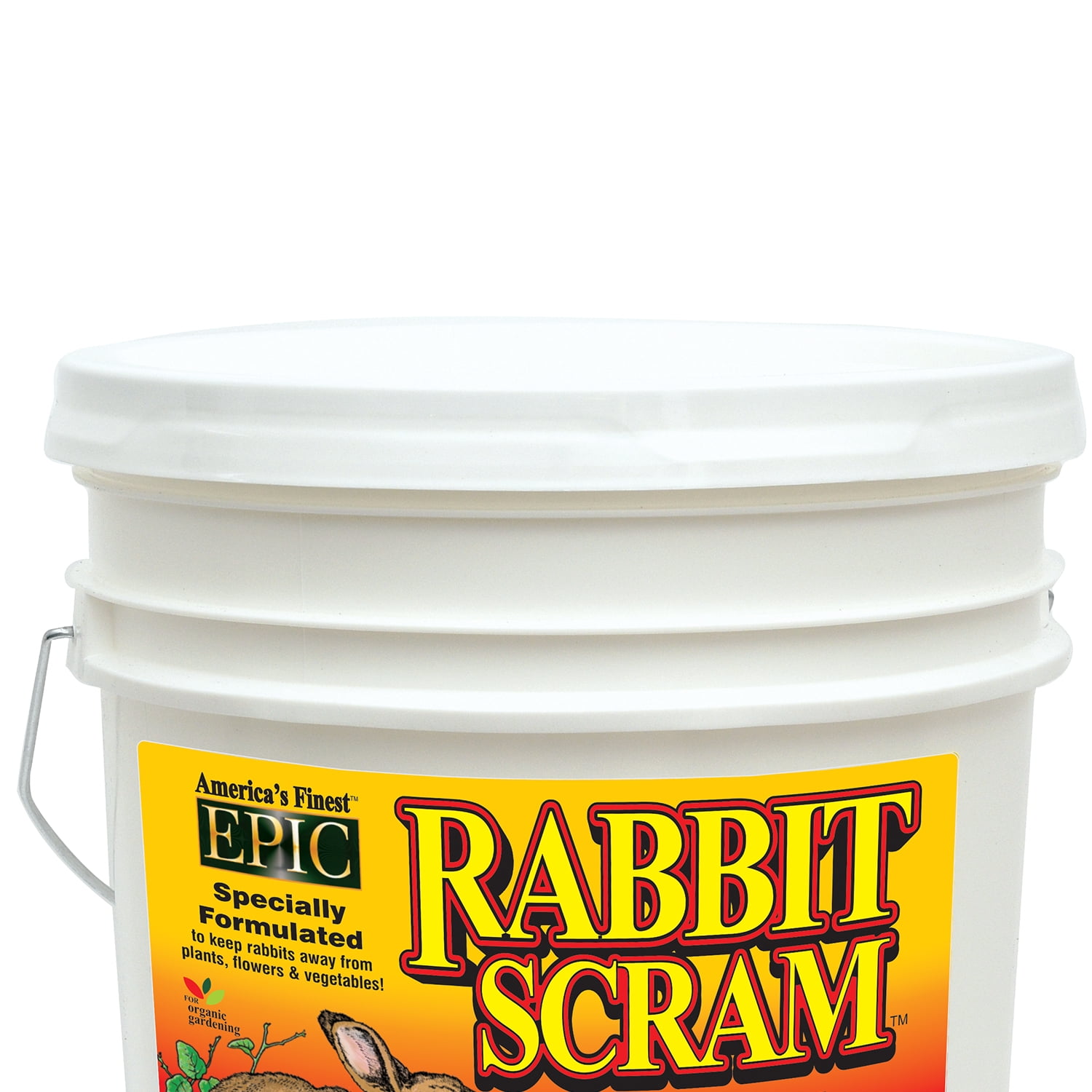 EPIC Rabbit Scram All Natural Granular Direct Barrier Repellent, 25 Pound Bucket