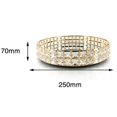 thumbnail image 5 of Perfume Makeup Tray Mirrored Tray Vanity Trays Round Ornate Tray Multipurpose, 5 of 5