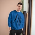 thumbnail image 3 of Effete Feline Claw Marks Scratch Champion Sweatshirt, 3 of 4