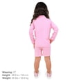 thumbnail image 3 of JAN & JUL Girls' Stretchy Swimming Trunks, Swim Shorts with Elastic Waist for Kids (Pink, Size 5T), 3 of 8