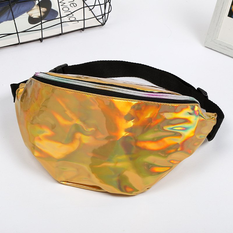 Laser Waist Bag Reflective One Shoulder Slant Chest Bag Outdoor Riding