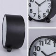 thumbnail image 4 of Silent Analog Alarm Clock,Black Metal Large 3D Digits,Non Ticking Table Clock with Night Light Bedside Alarm Clock 10.8cm, 4 of 4