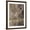 Brown Frame, variant on Art.com Silver Floral Art Print by Simon Addyman, White Frame Wall Art, 17" x 21"