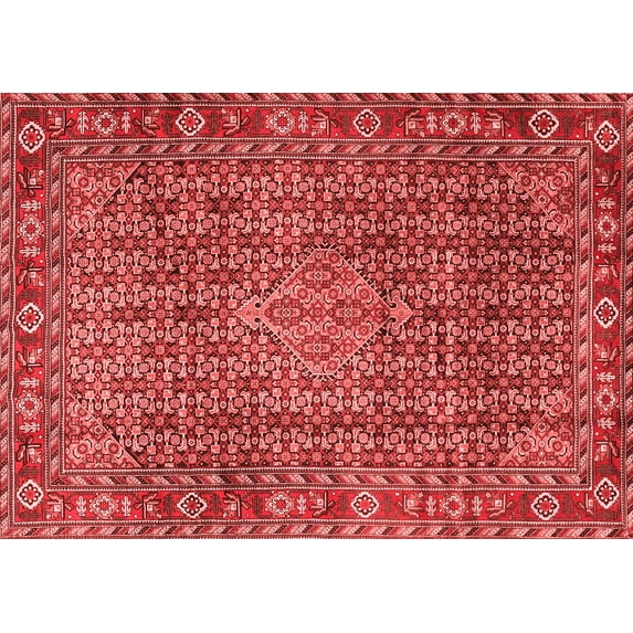 Ahgly Company Indoor Rectangle Persian Red Traditional Area Rugs, 8' x 12'