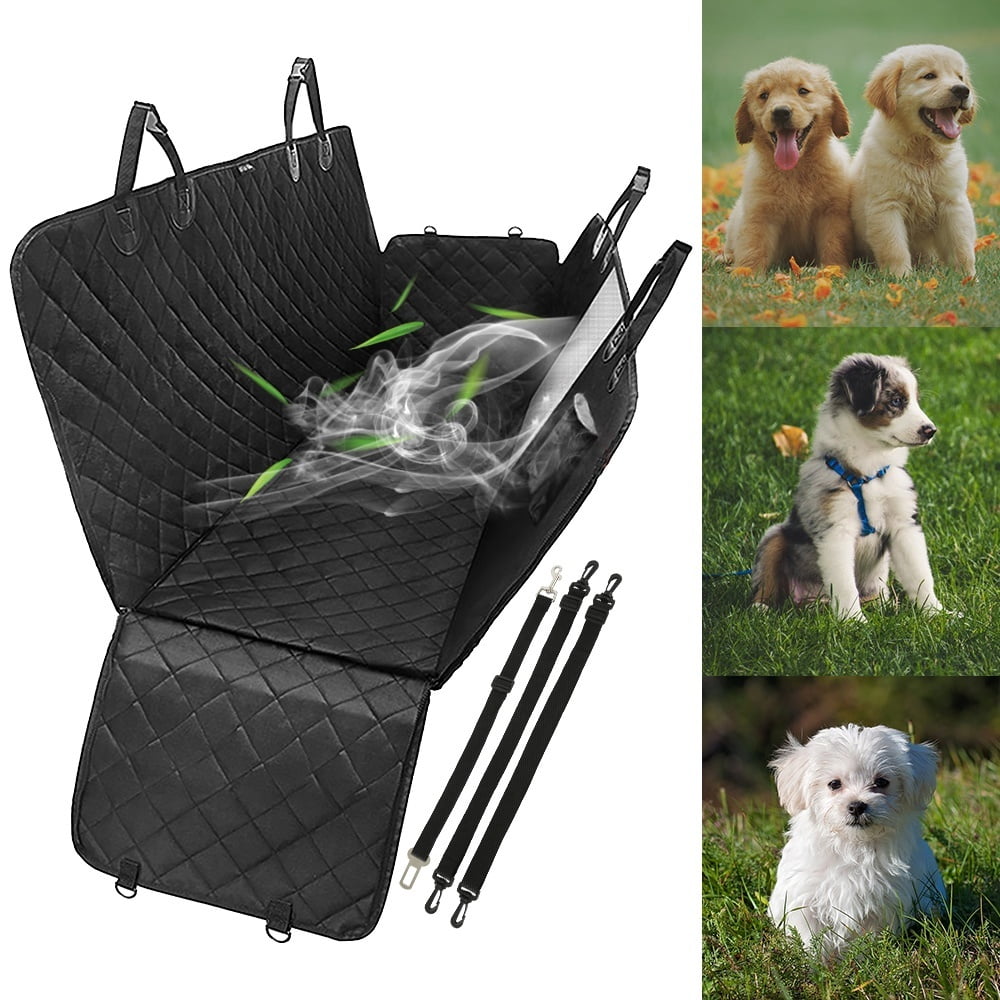 Dog Seat Covers 100 Waterproof Dog Seat Cover for Back Seat with Mesh