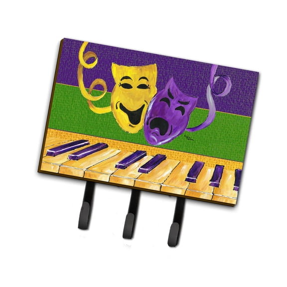 Carolines Treasures 8383TH68 Mardi Gras Leash or Key Holder Triple multicolor