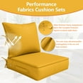 thumbnail image 4 of Kimunuk Outdoor Deep Seat Cushion Set for Patio Furniture, Splash-Proof & Fade Resistant, 22" L X 24" W X 4" H,Yellow, 4 of 6