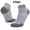 Gray, variant on 3 Pairs Coolmax Combed Cotton Ankle Socks Men Women, Quick Dry Anti-Slip Anti-Odor Cushioned Socks for Running Cycling Basketball Football Gym Tennis Badminton