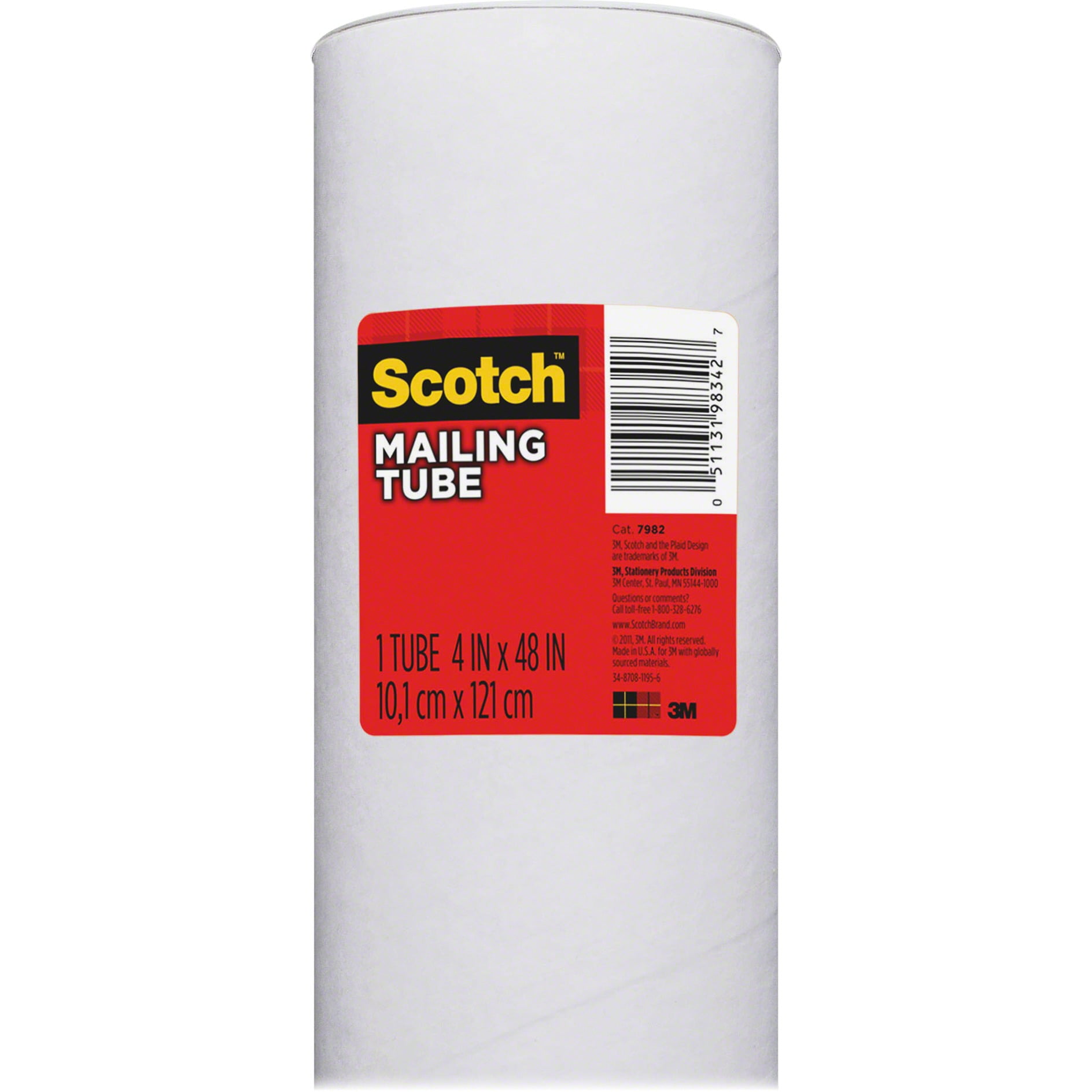 3M Mailing Tubes, White, 12 / Carton (Quantity)