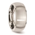 thumbnail image 4 of Stainless Steel Beveled Edge 10mm Brushed and Polished Band Size: 9; for Adults and Teens; for Women and Men, 4 of 6