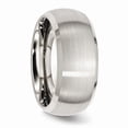 thumbnail image 4 of Stainless Steel Beveled Edge 10mm Brushed and Polished Wedding Band - Size 10, 4 of 5