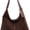Coffee, variant on Slouchy Suede Shoulder Bag For Women Stylish Underarm Tote Soft Leather Casual Crossbody Handbag Travel Winter Fall