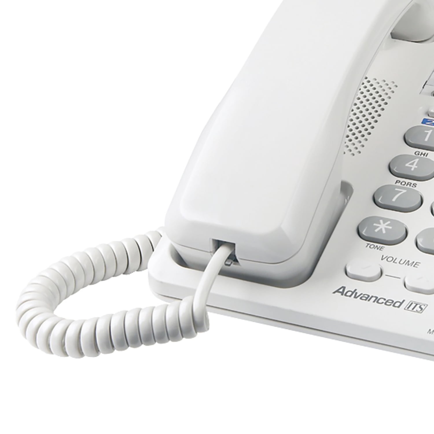 Panasonic 2-Line Corded Office Phone with Speed Dial, White, KX-TS208W