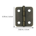 thumbnail image 4 of KAKOWELY 250pcs Professional Closing Spring Hinges Mini Metal Hinge with Screws,0.71"X0.63"X0.16", 4 of 5
