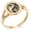 Rose Gold, variant on Stainless Steel Tribal Dragon Yin Yang Minimalist Oval Top Polished Statement Signet Ring