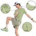 thumbnail image 1 of pstuiky camisetas de hombre, Camiseta con capucha elástica de manga corta para correr al aire libre de color sólido para hombre camisas casuales para hombre l, 1 of 6