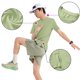 thumbnail image 1 of pstuiky camisetas de hombre, Camiseta con capucha elástica de manga corta para correr al aire libre de color sólido para hombre camisas casuales para hombre m, 1 of 6