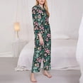 thumbnail image 3 of Naloa Rose Flowers Pajamas for Women Set, Womens Pajama Sets, Lounge Sets for Women, 2pjs for Women-X-Large, 3 of 7