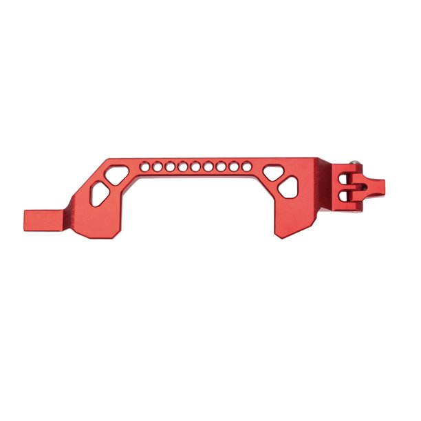 Bewildely Placa piezoeléctrica, juguete automático, aleación de aluminio, pieza modificada 1:10, conjunto de placa de presión de Kits de construcción modelo Rojo