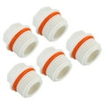 thumbnail image 1 of Unique Bargains 1/2PT PPR Pipe Fitting End Cap, 5 Pack Hex Male Water Tubing Stopper PPR Pipe Connector Plug, White, 1 of 6