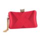 thumbnail image 2 of Bolso de noche para mujer jinwen bolso de hombro cartera teléfono llaves espejo bolso de mano Rojo, 2 of 8